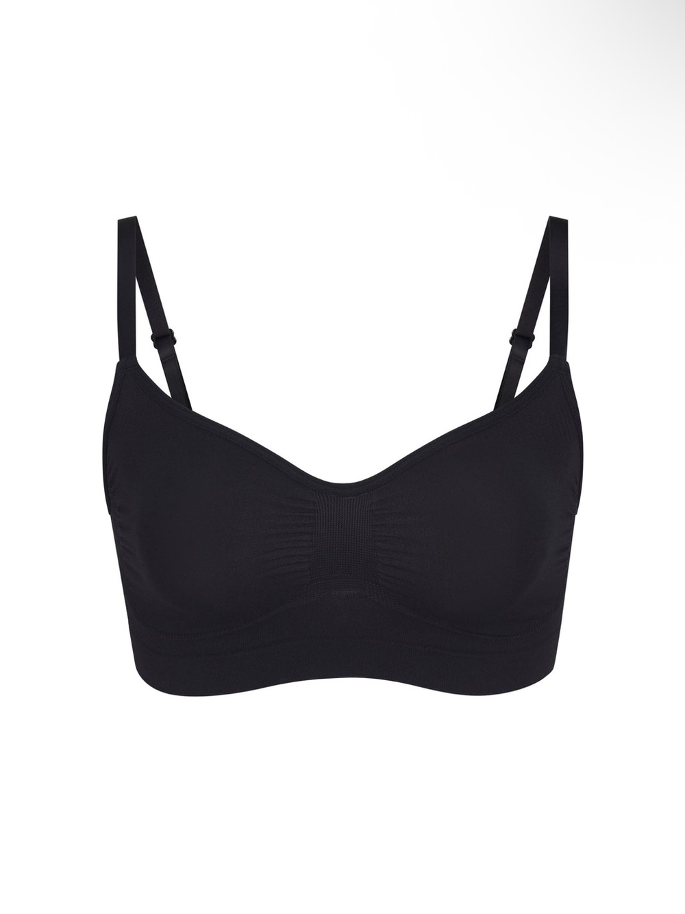 New SKIMS SEAMLESS SCULPT BRALETTE Size Small Onxy